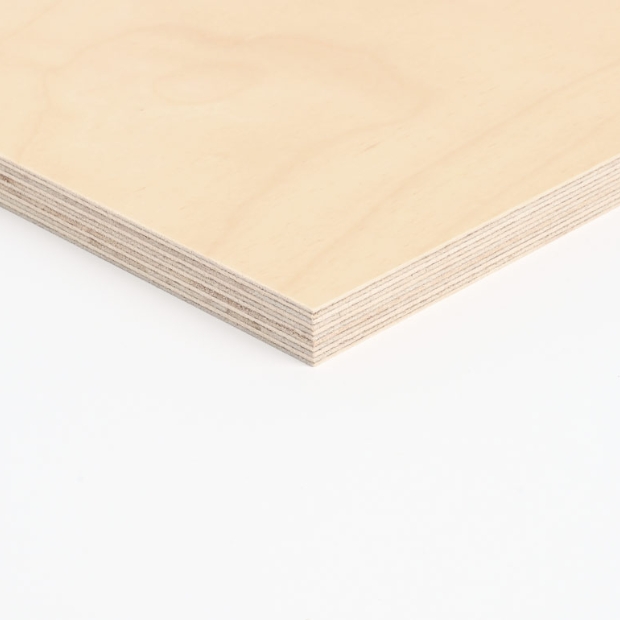 Rå birkekrydsfinér