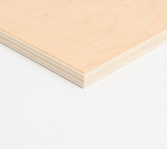 Poppelkrydsfiner m/ Ahorn B/BB, int. lim, 70% PEFC