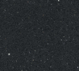 Keflico bordpl., Sort Terrazzo, 1 rund kant, FSC Mix 70%