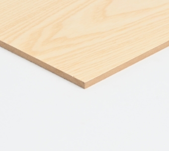 Fineret MDF Ask, m/hvid UV-Olie, 2 sider