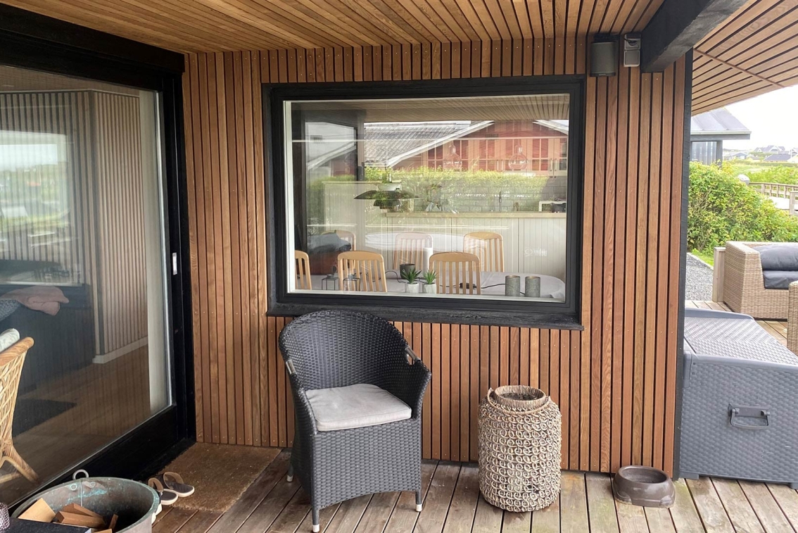 Villa med
Thermo-D Ask
facadelister.