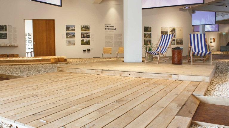 Terrassebrædder til 
Utzon Center.