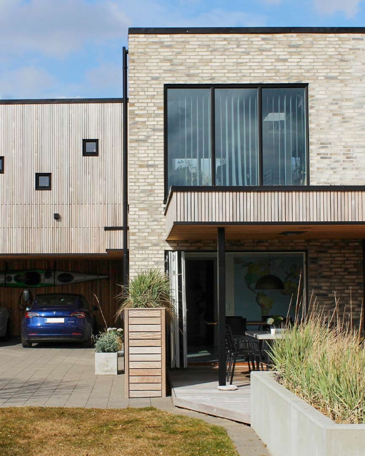 Villa med WRC-lister 
og Ipé-terrasse.