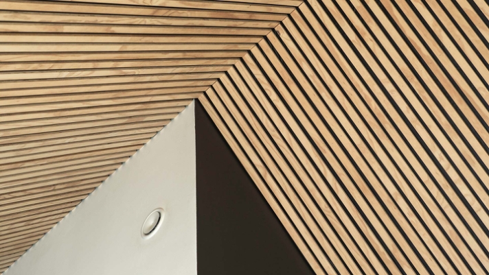 Forskellige råmaterialer med gennemgående rene linjer og et stilfuldt udtryk er, hvad der karakteriserer den unikke Villa Hyrsting..